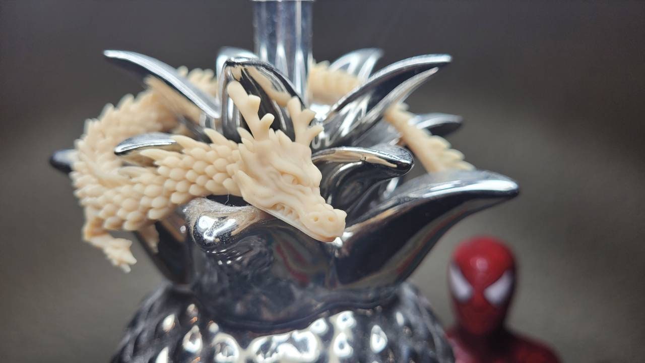 Articulate resin printed dragon