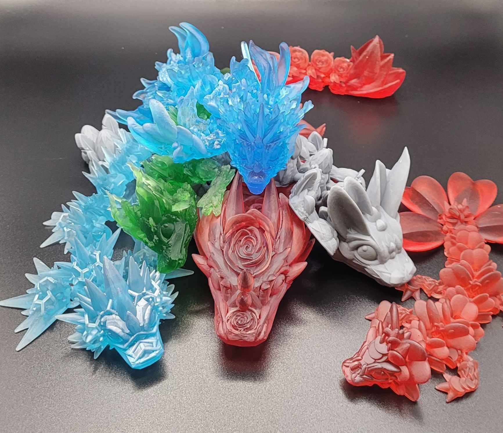 Custom order 20x Baby Dragon 3D resin printed fidget toy.