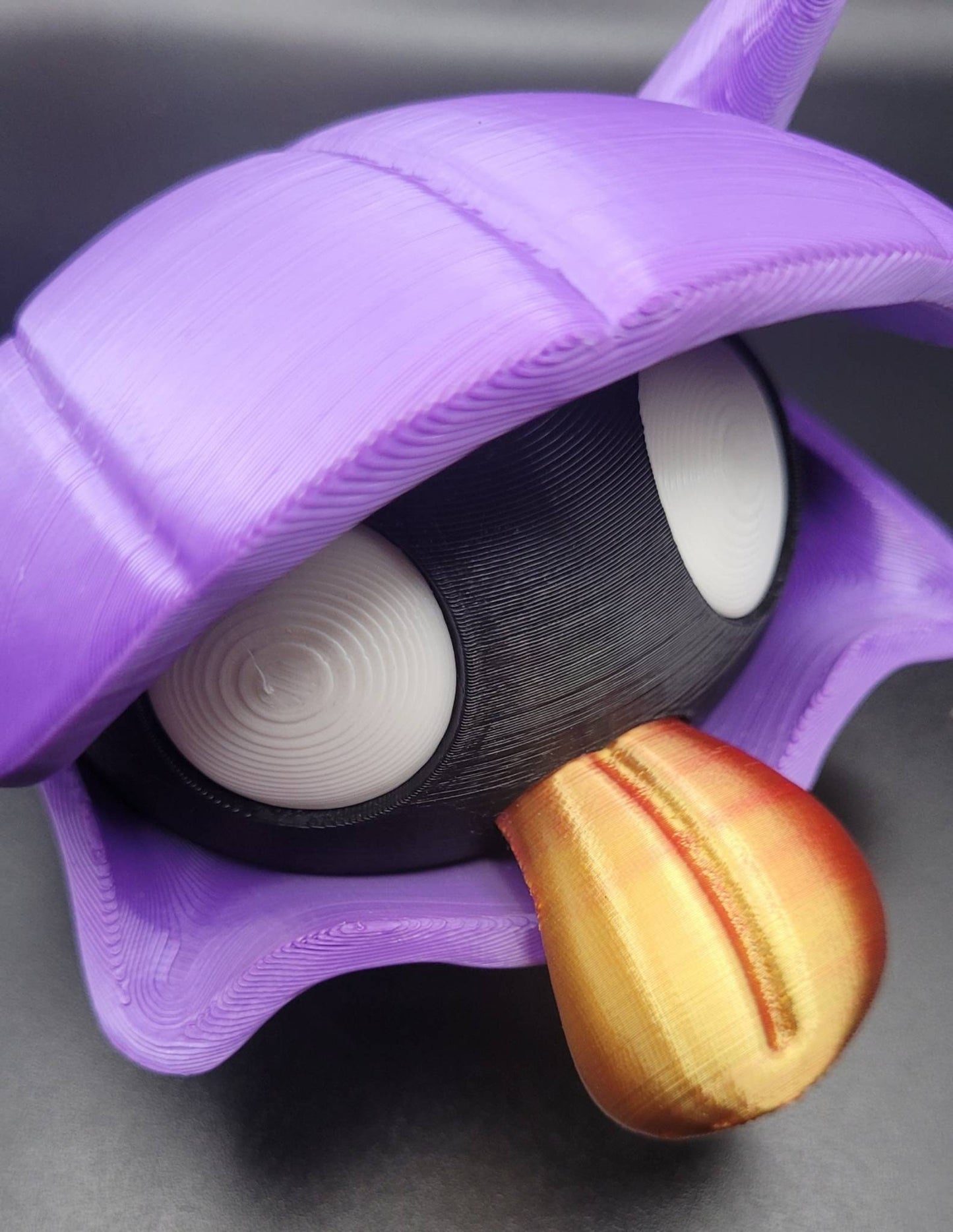 3D printed pokemon: Shellder with articulated shell.