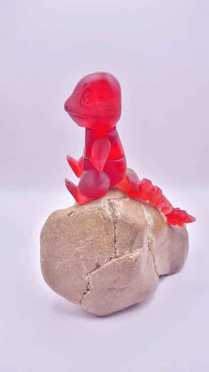 3D resin Charmander. Articulated fidget toy.