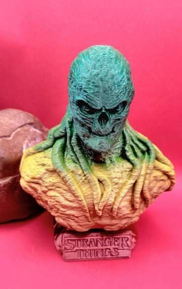 3D printed Vecna from strangers things bust. Fanart