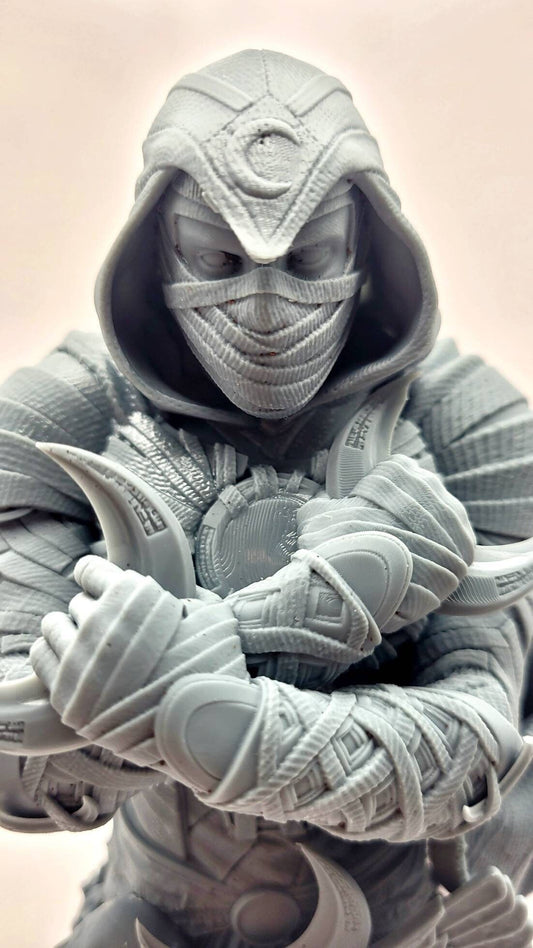 3D 14k resin Moonknight fanart bust.