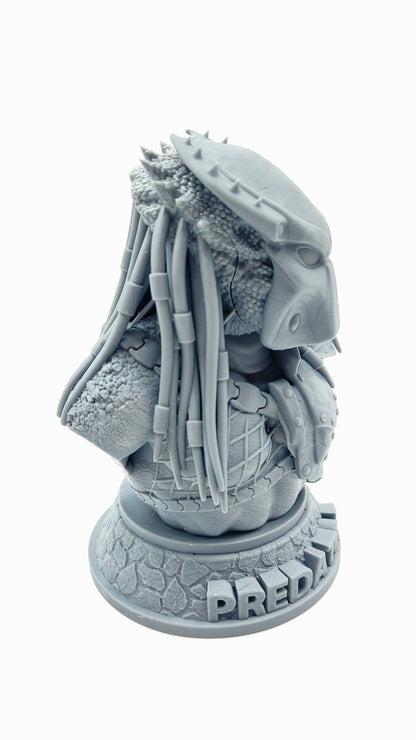 3D 14k resin printed Predator with interchangeable face! Fan art bust.