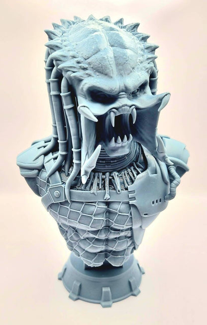 3D 14k resin printed Predator bust