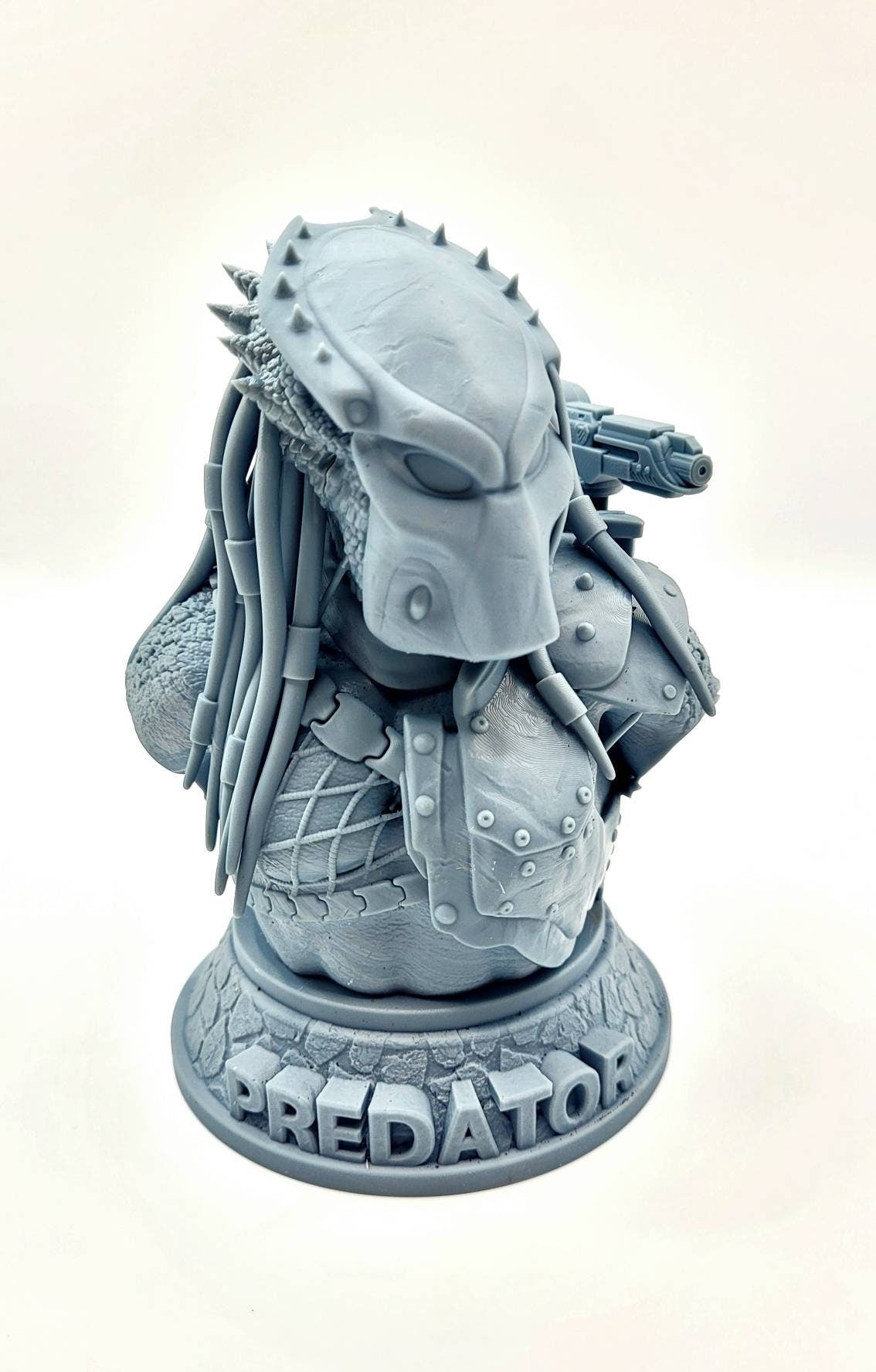 3D 14k resin printed Predator with interchangeable face! Fan art bust.