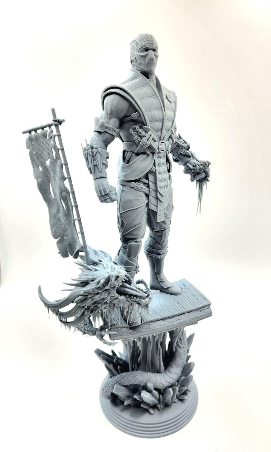 3D 14k resin printed subzero statue. Desktop decoration, toy.