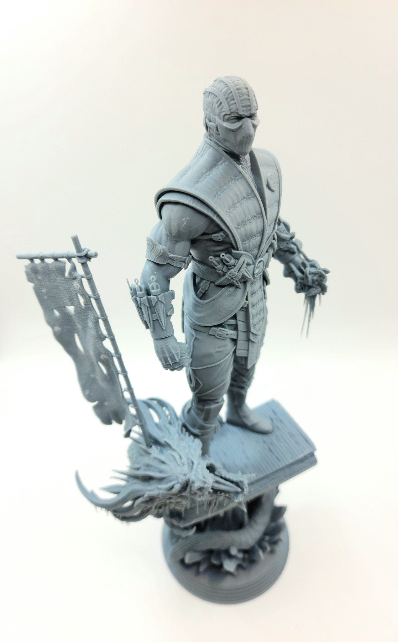 3D 14k resin printed subzero statue. Desktop decoration, toy.