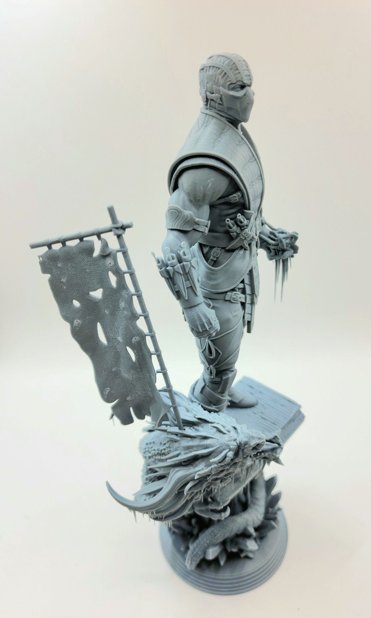 3D 14k resin printed subzero statue. Desktop decoration, toy.