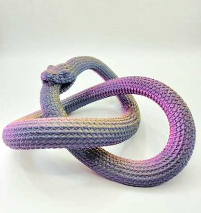 Ouroboros Knot 3D printed desktop decoration, toy, symbol.