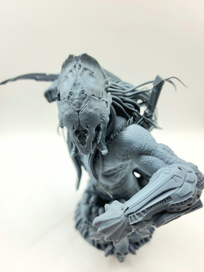 3D 14k resin printed Predator from movie Prey. Fan art.