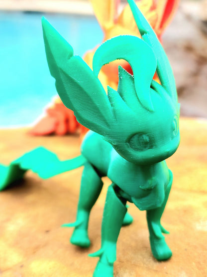 3D printed eeveelution series. Articulated, fidget toy.