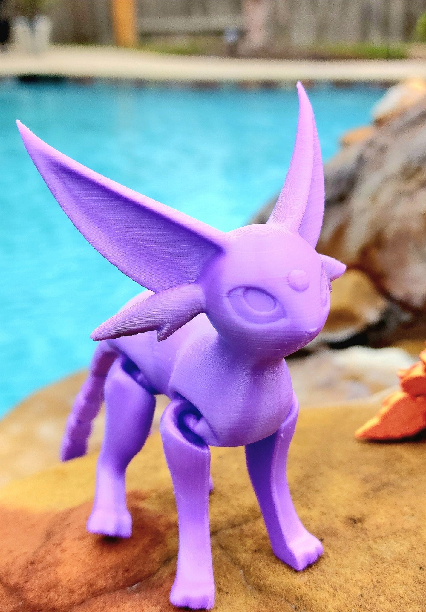 3D printed eeveelution series. Articulated, fidget toy.