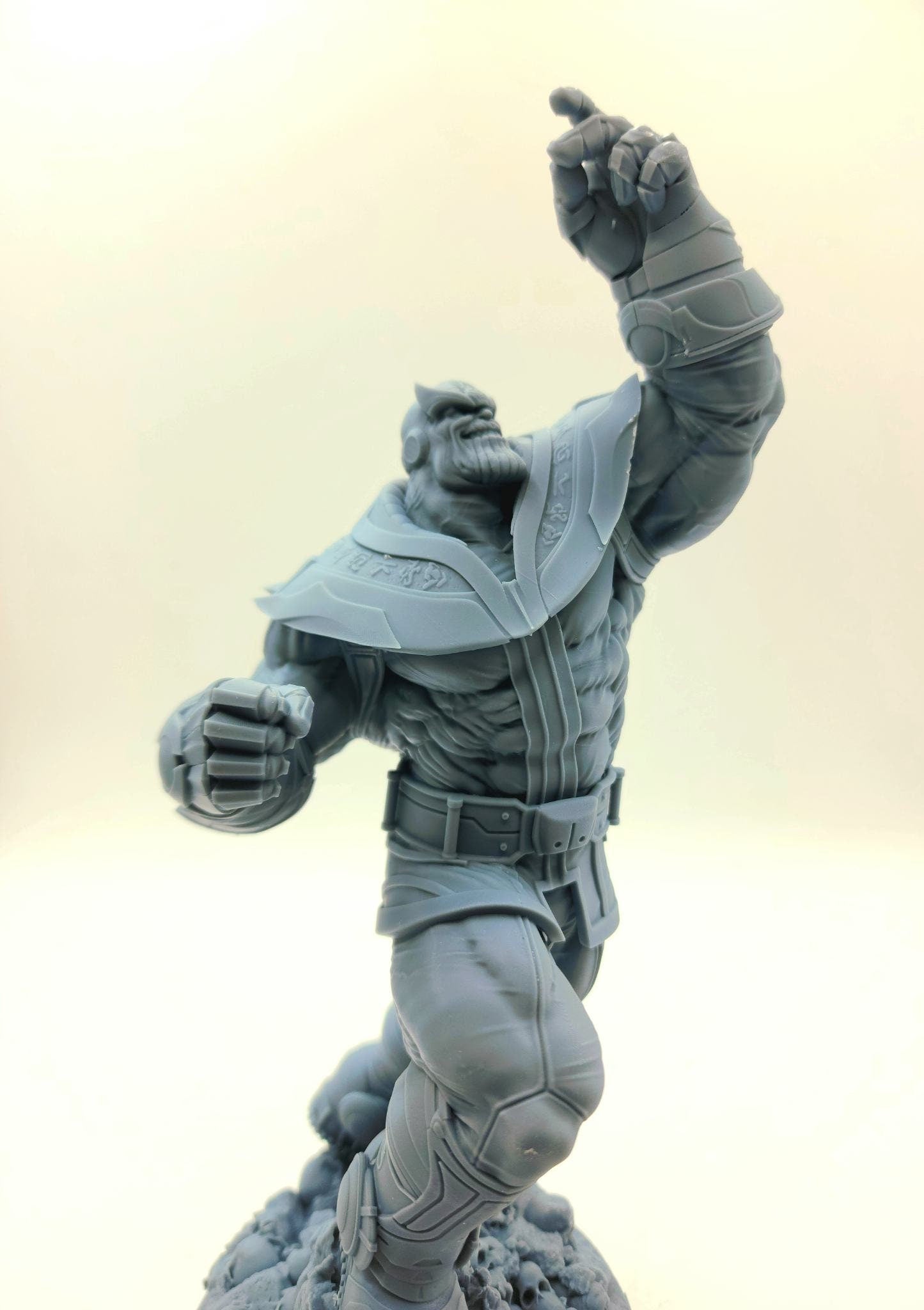 3D 14k resin printed Thanos desktop decoration toy. Fan art