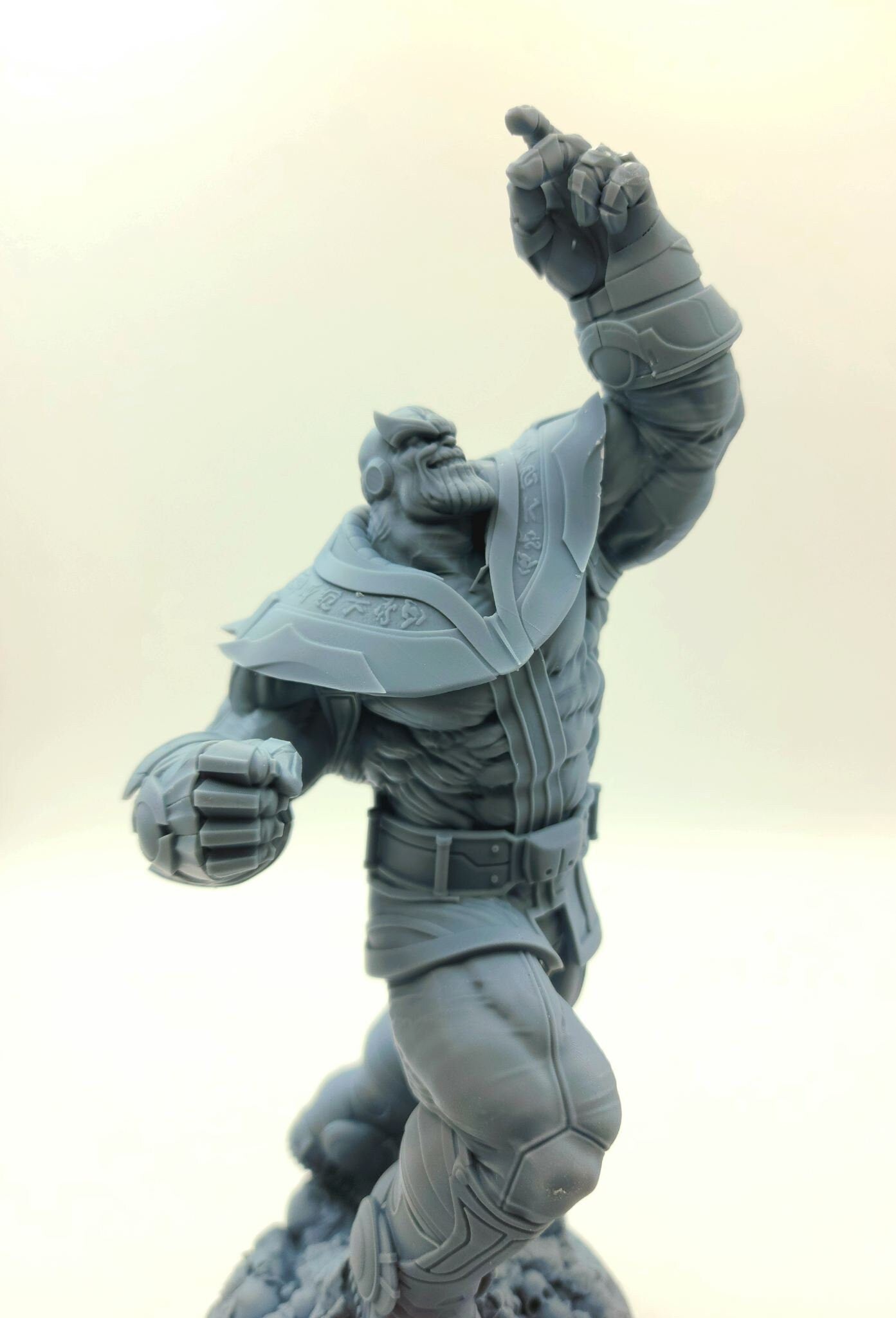 3D 14k resin printed Thanos desktop decoration toy. Fan art