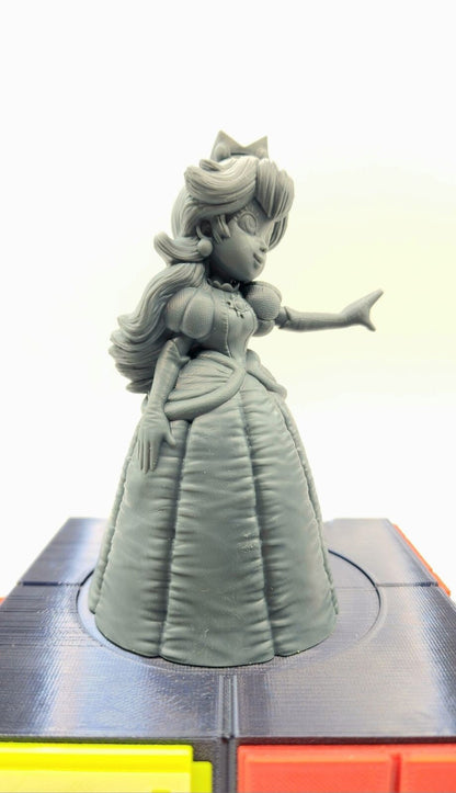 3D 14k resin printed Princess Peach, addon to the Bowser playing piano scene.