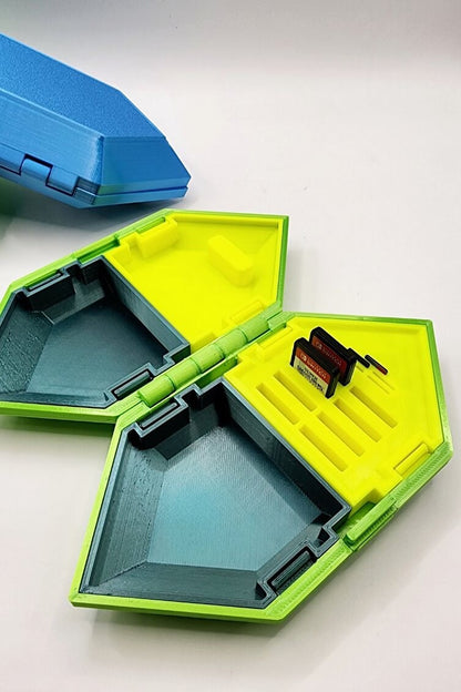 3D printed Rupee storage cade, inspired by Zelda. Game storage, SD card storage.