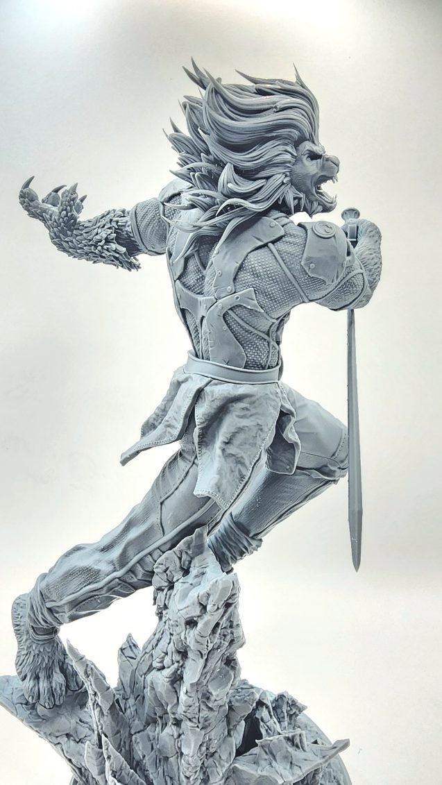 3D 14k resin printed Thundercats, Lion-O. Desktop decoration