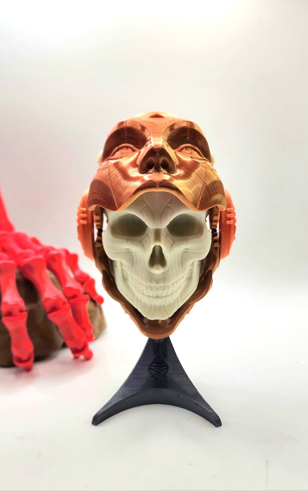 Skull Droid mask, wall art, decoration. 3D printed.