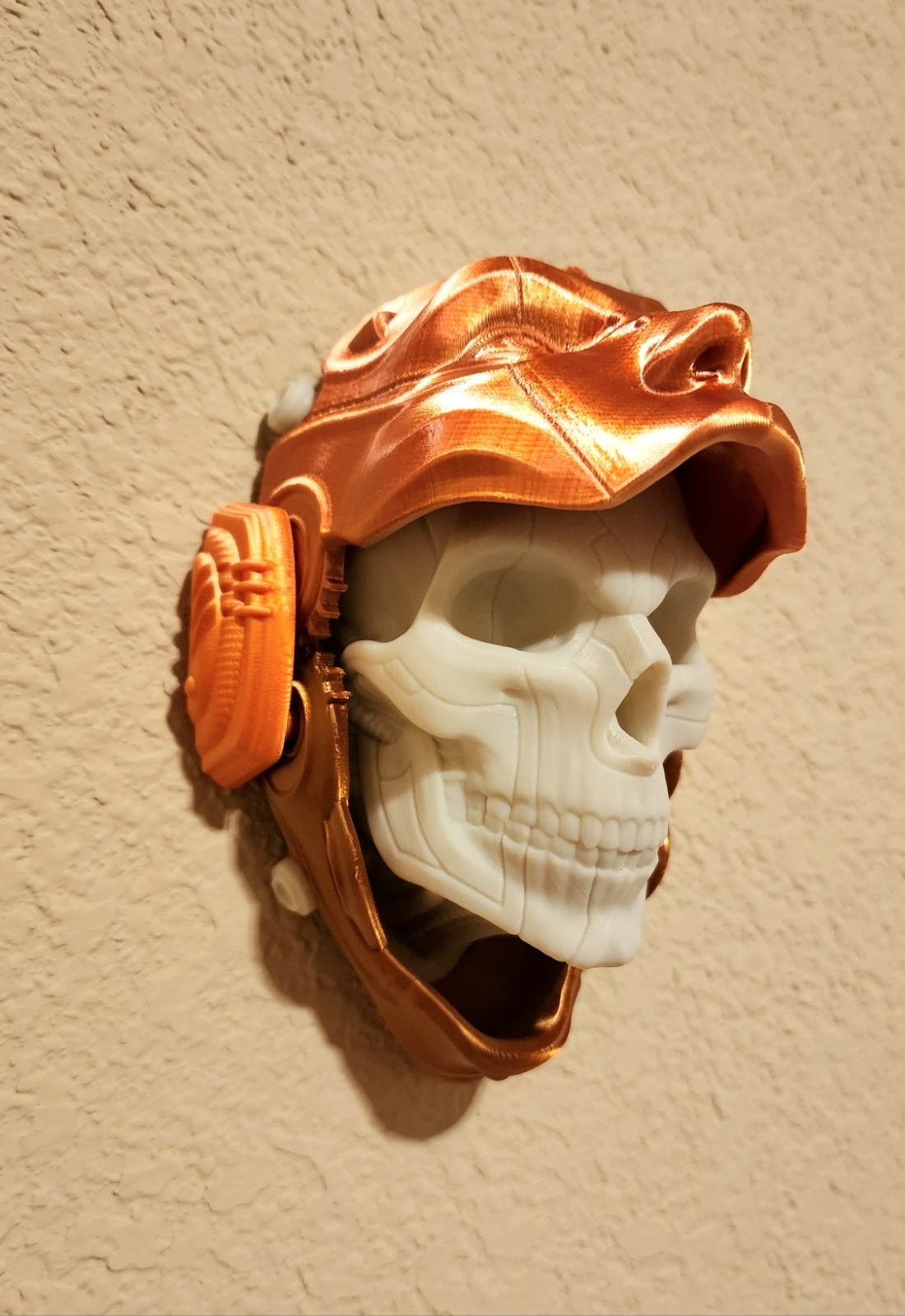 Skull Droid mask, wall art, decoration. 3D printed.