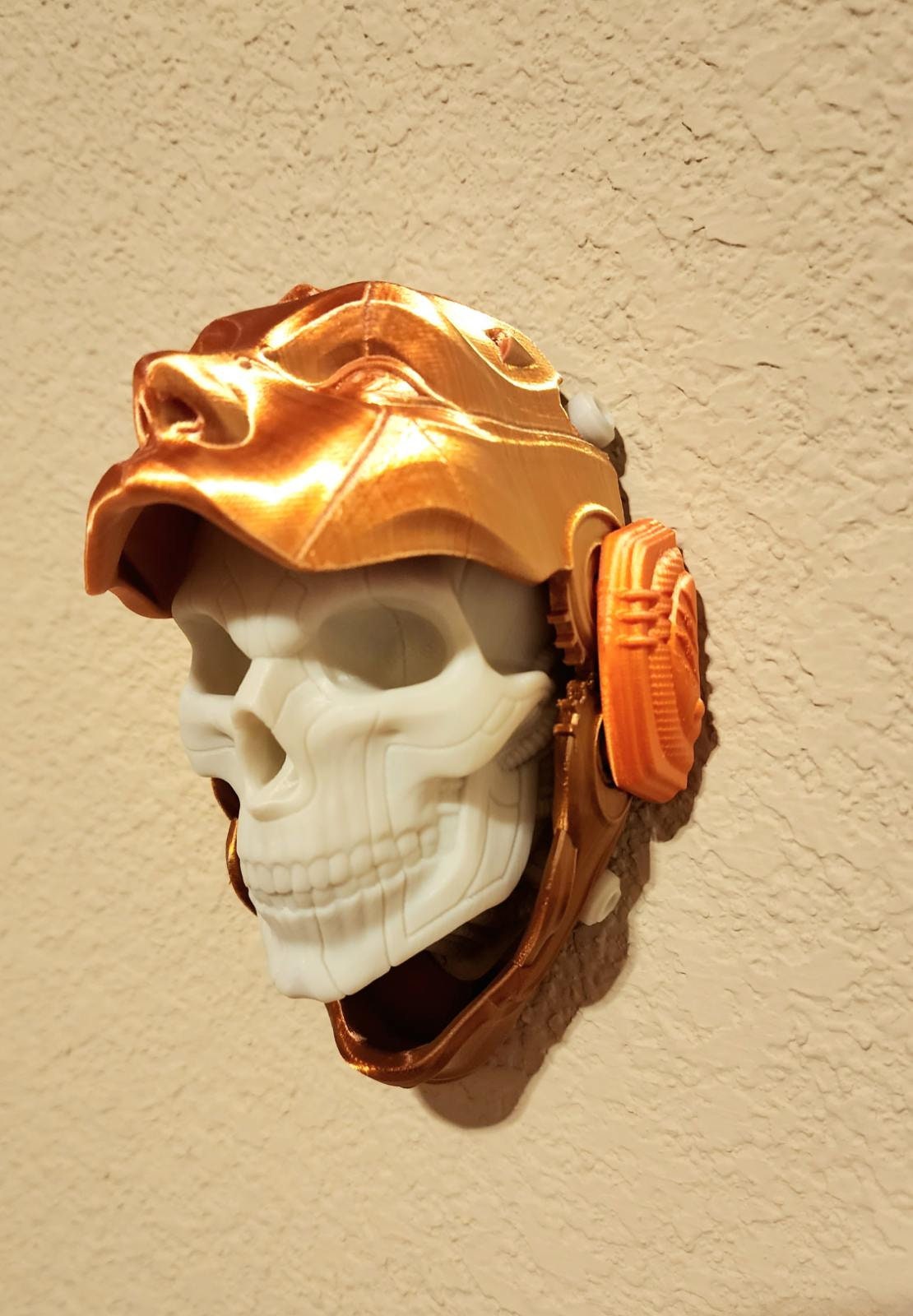 Skull Droid mask, wall art, decoration. 3D printed.