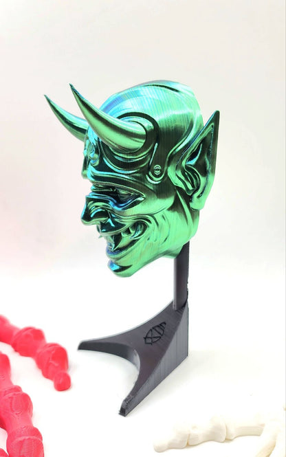 Oni wall mask, wall art, desktop decoration. 3D printed.