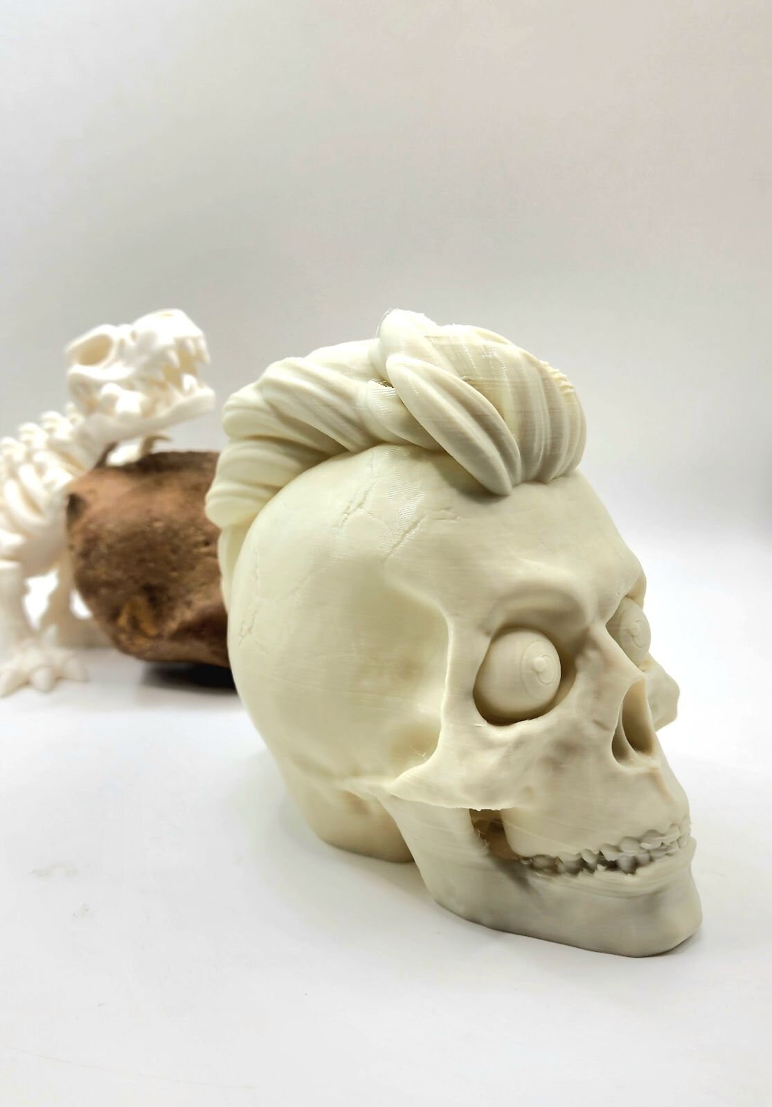 3D printed punk skull