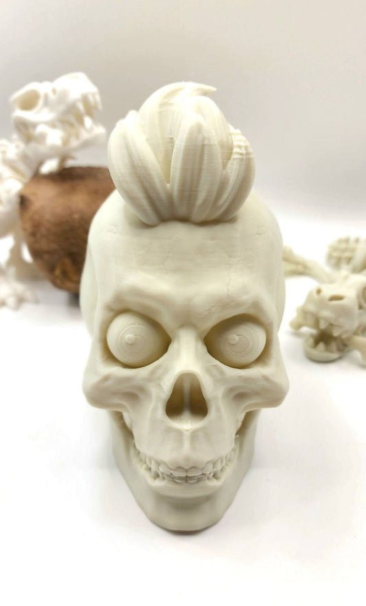 3D printed punk skull