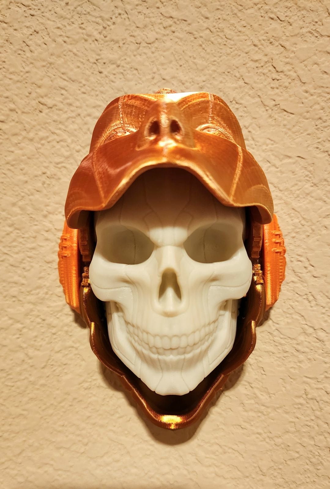 Skull Droid mask, wall art, decoration. 3D printed.