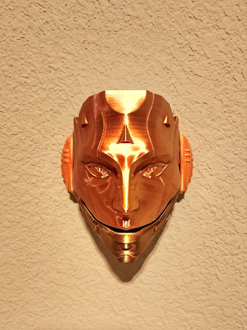 Skull Droid mask, wall art, decoration. 3D printed.