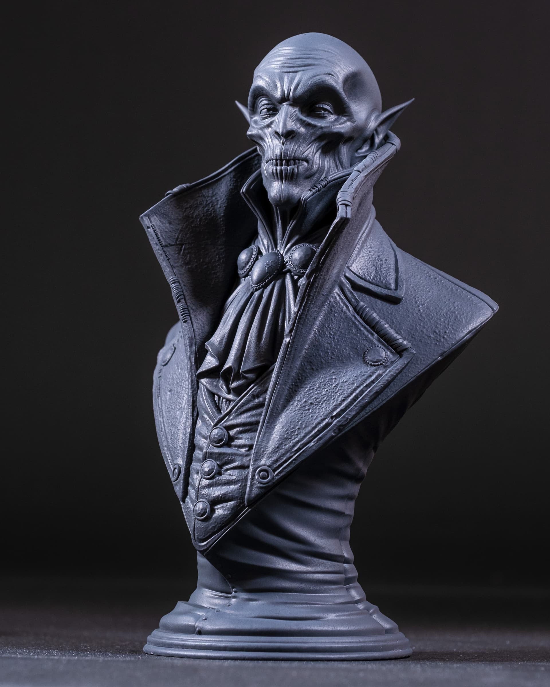 Nosferatu 8k resin printed bust, desktop art, fan art, desktop decoration.