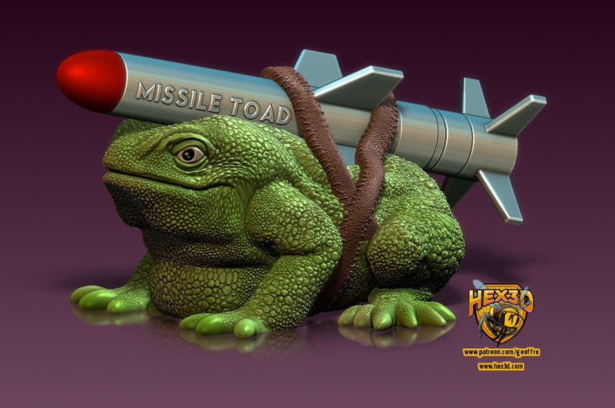 Missile Toad Christmas Ornament