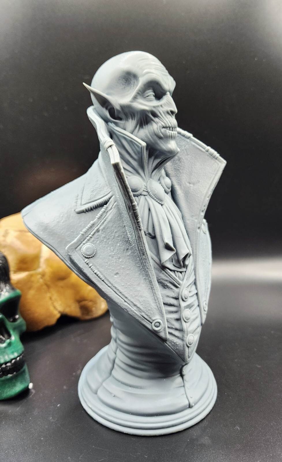 Nosferatu 8k resin printed bust, desktop art, fan art, desktop decoration.