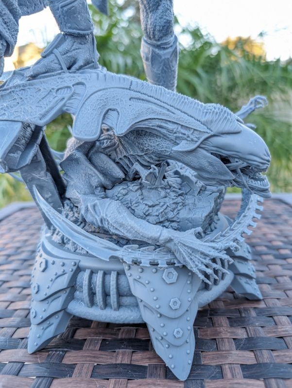 3D 14k printed Alien vs Predator desktop toy, decoration. Fan art