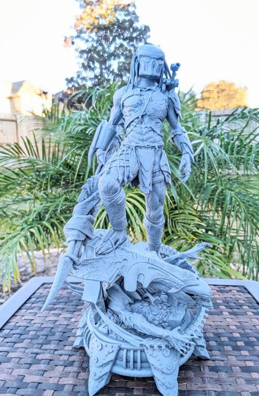 3D 14k printed Alien vs Predator desktop toy, decoration. Fan art