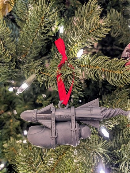 Missile Toe (Mistletoe) Christmas ornament. 3D printed. Meme