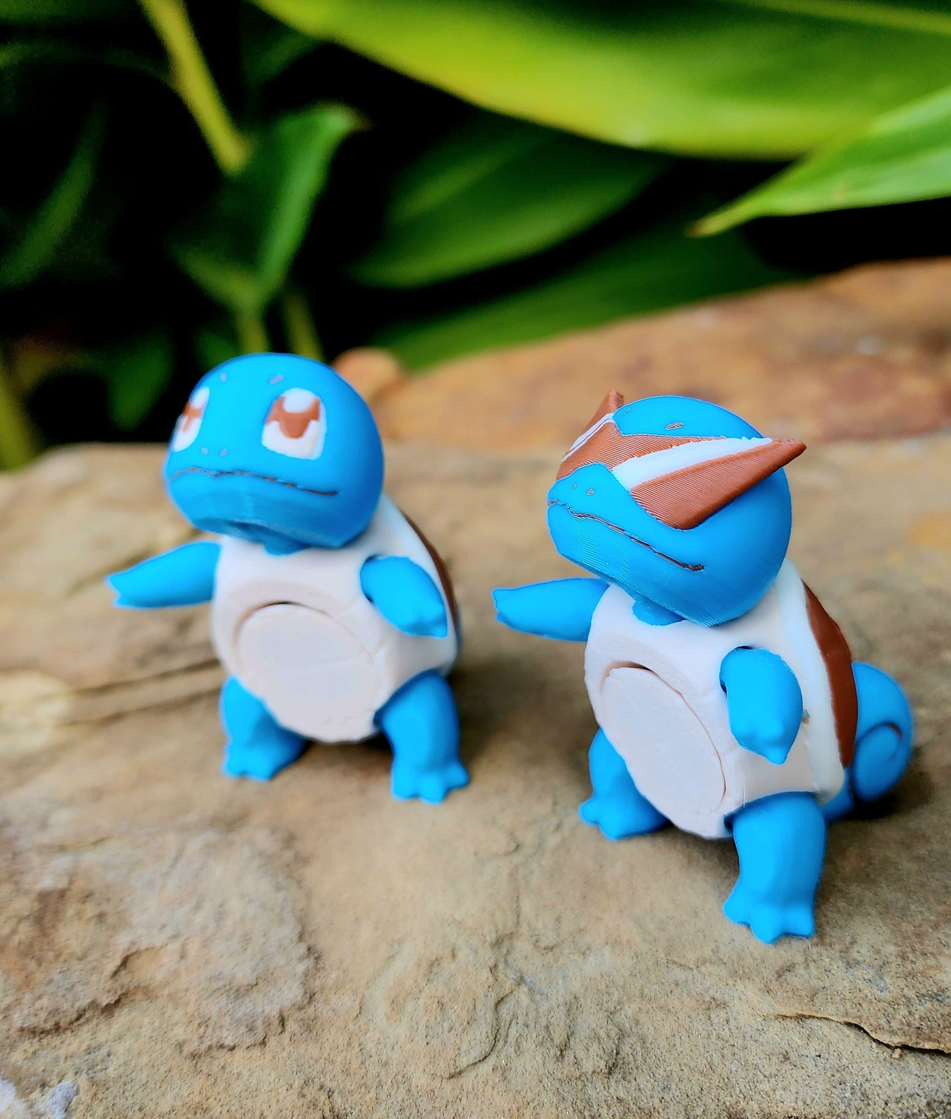 3D printed Squirtle articulated fidget toy, spinner, sensory toy.