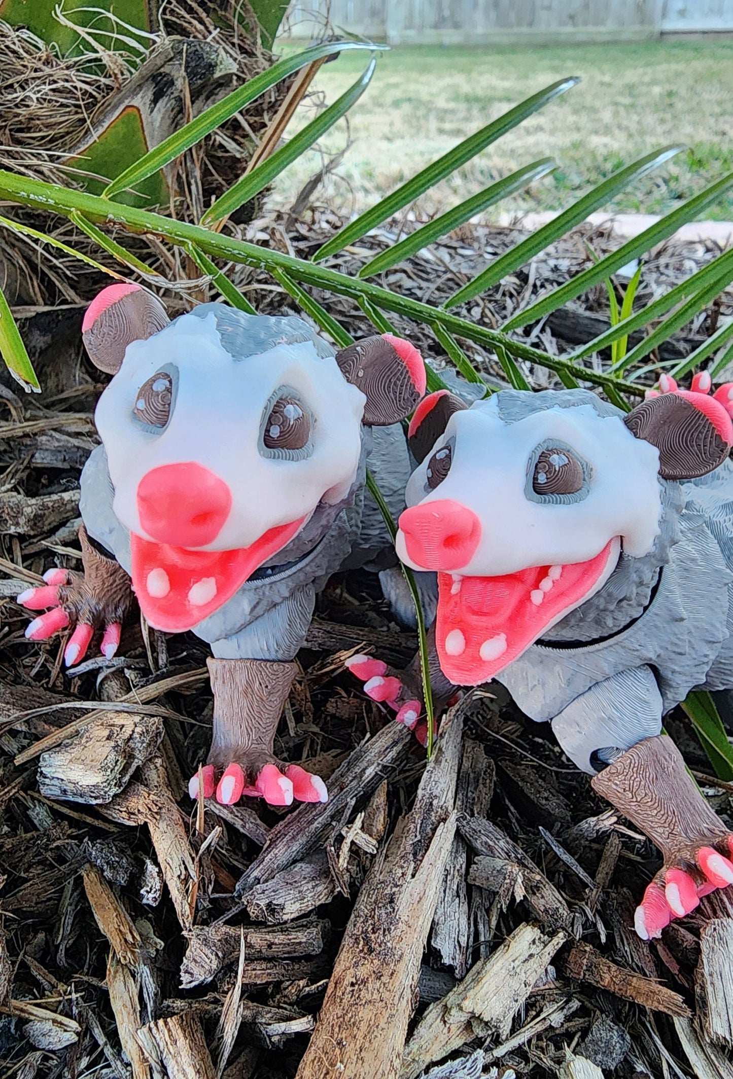 3D printer cute Opossum articulated fidget toy.