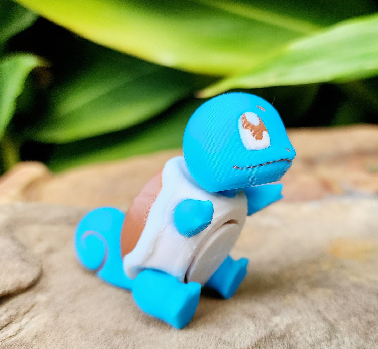 3D printed Squirtle articulated fidget toy, spinner, sensory toy.