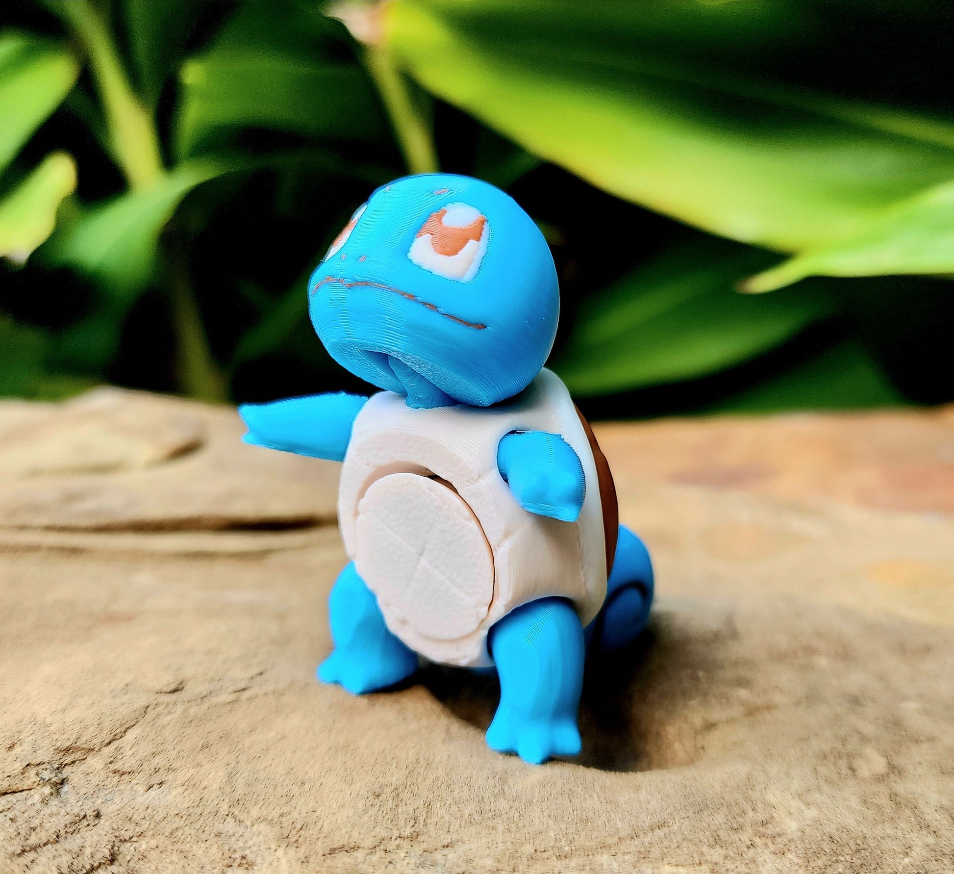 3D printed Squirtle articulated fidget toy, spinner, sensory toy.