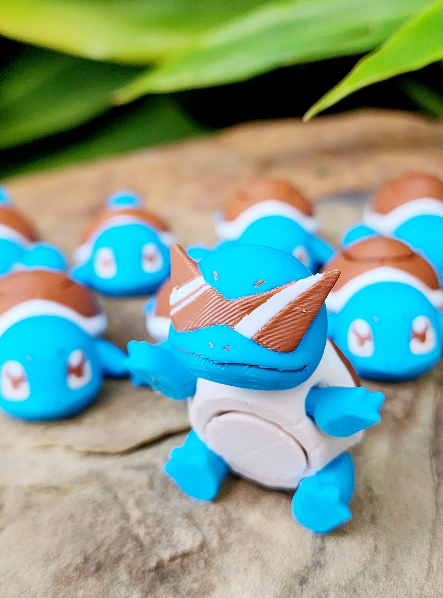 3D printed Squirtle articulated fidget toy, spinner, sensory toy.