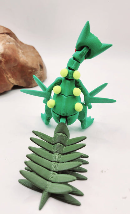 3D printed Sceptile, articulated fidget toy, sensory toy, desktop toy.