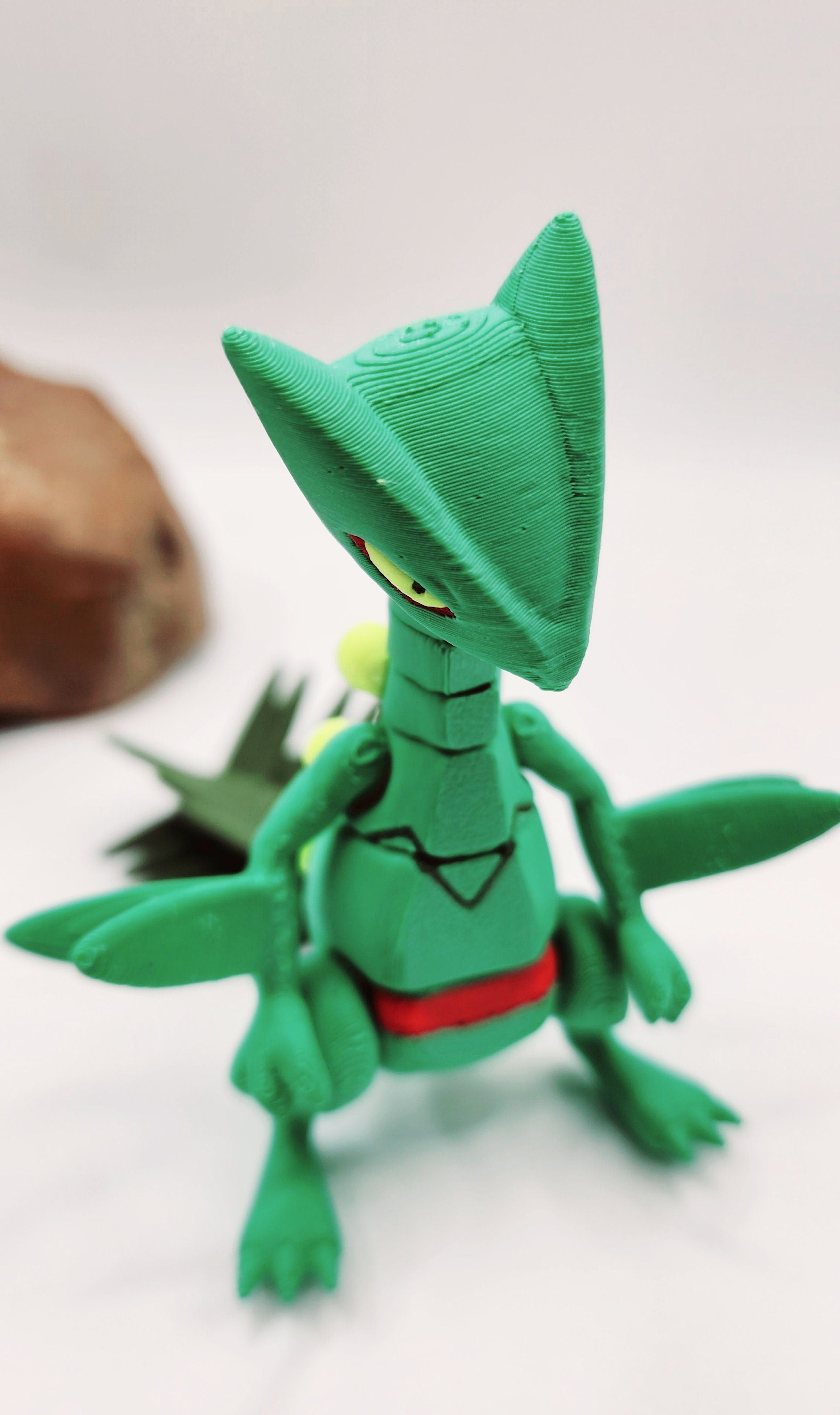 3D printed Sceptile, articulated fidget toy, sensory toy, desktop toy.