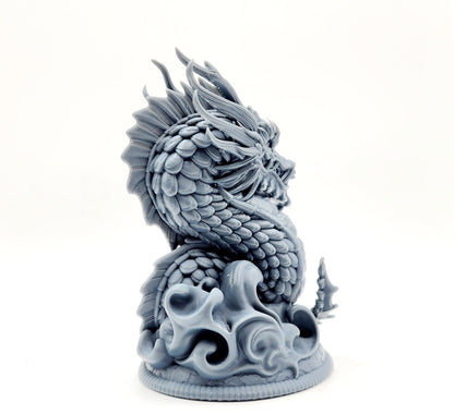 3D 14k resin printed Chinese Dragon.