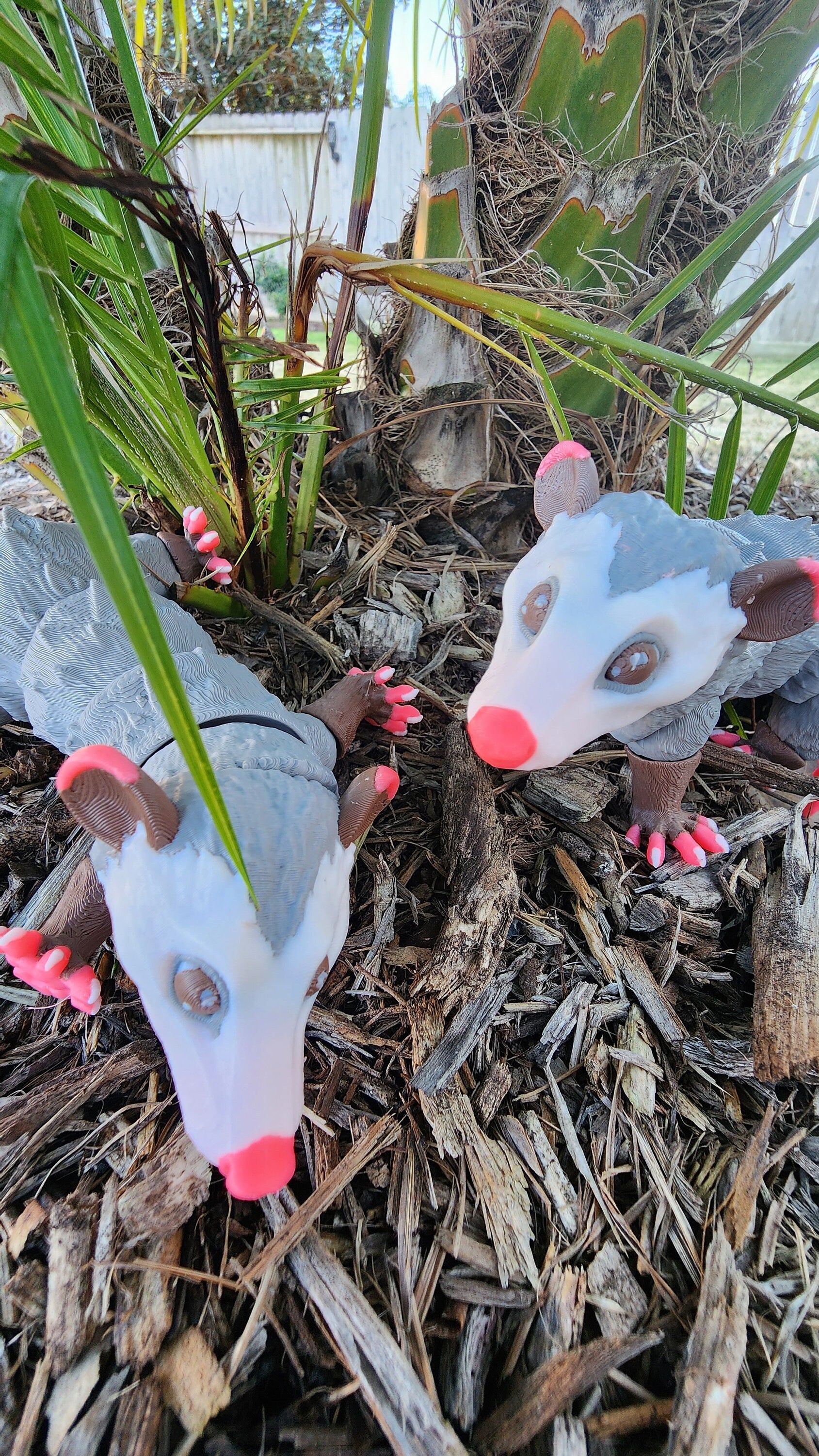 3D printer cute Opossum articulated fidget toy.