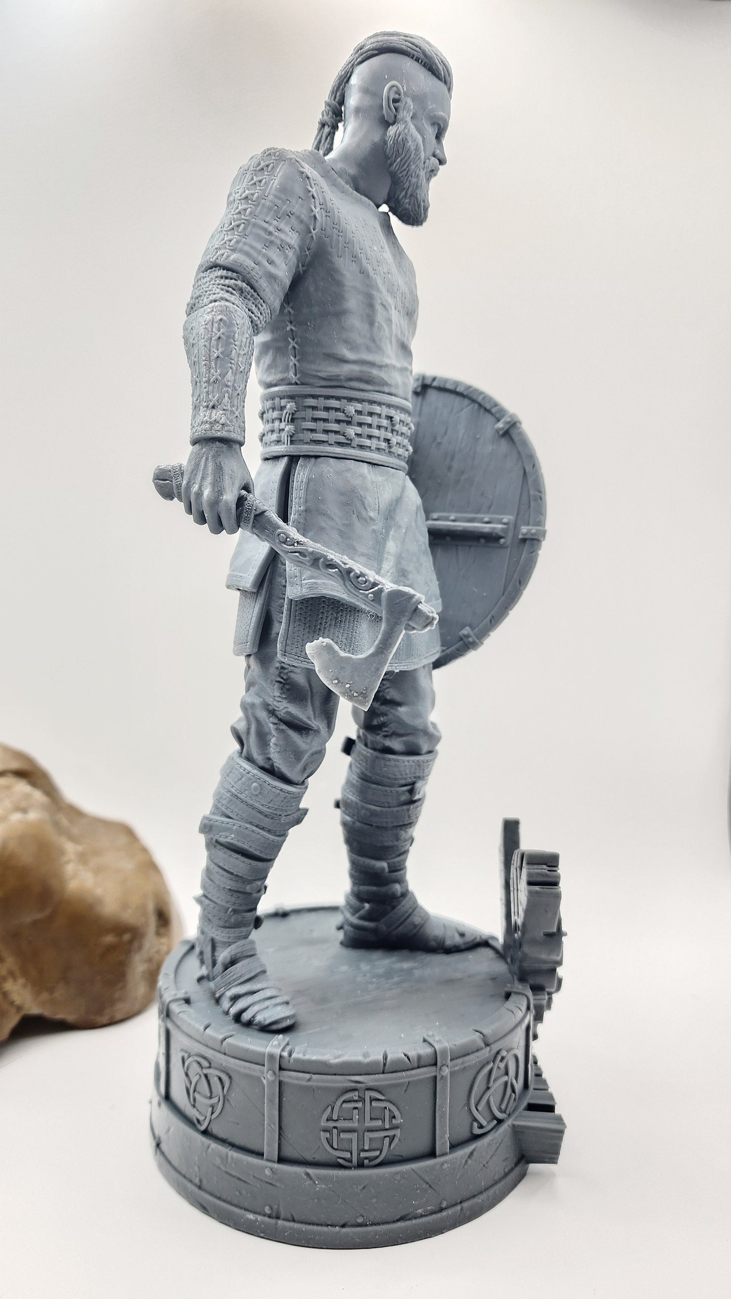 3D 14k Resin printed Viking King Ragnar Lothbrok. Desktop Decoration. Fanart.