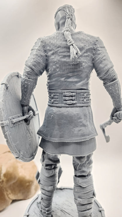 3D 14k Resin printed Viking King Ragnar Lothbrok. Desktop Decoration. Fanart.