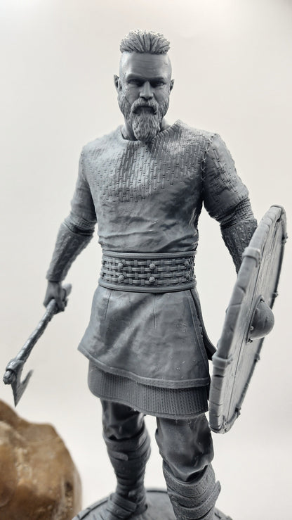 3D 14k Resin printed Viking King Ragnar Lothbrok. Desktop Decoration. Fanart.