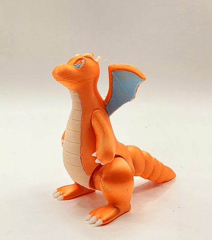 3D printed Dragonite articulated fidget toy, desktop decoration, sensory toy.