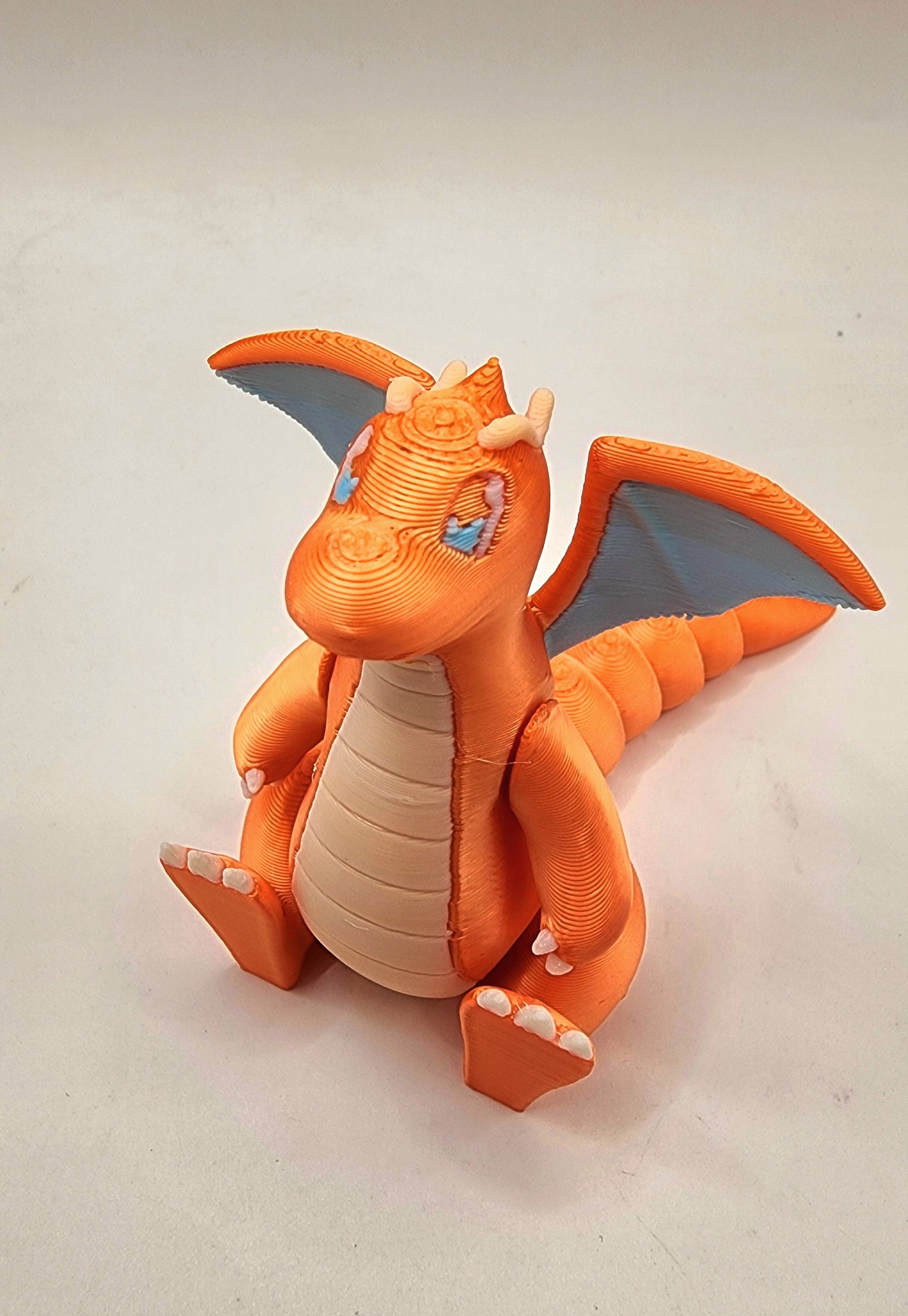 3D printed Dragonite articulated fidget toy, desktop decoration, sensory toy.