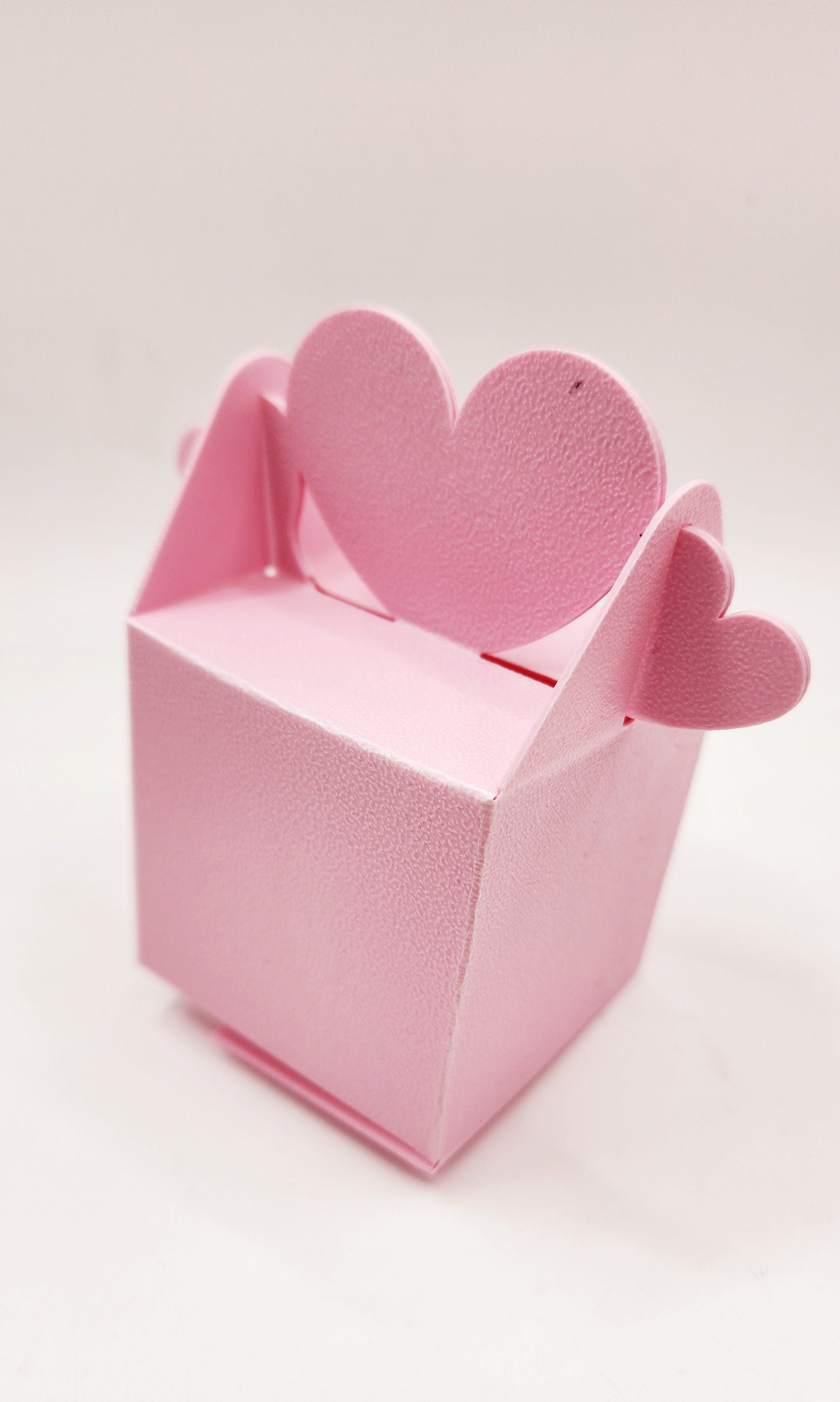 Valentine's Day gift fox, heart gift box, foldable box.